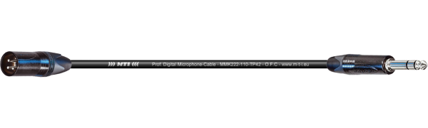 MTI Digital Audio-Adapter, Neutrik XLR-male/Klinke 3p.sw., 0,2 m