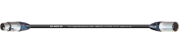 MTI DMX-Adapter, Neutrik XLR-fem. 3p./male 5p., 1,0 m
