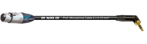 MTI Digital Micro-Cable, XLR-fem. 5p./Mini-Winkel-Kl. 3p., br.