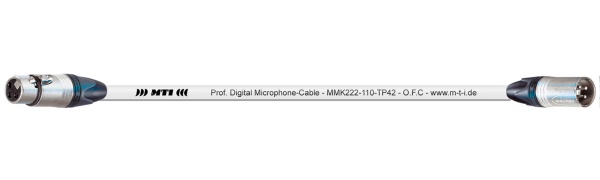 MTI Digital Micro-Cable, XLR-fem./male 3p. WS