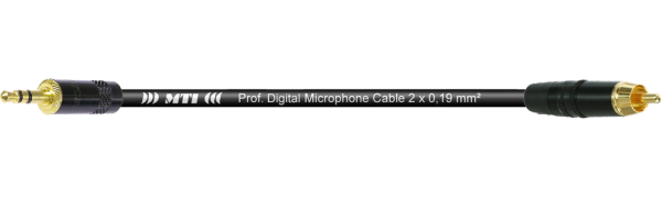 MTI Digital Micro-Cable, Mini-Kl. 3p., Cinch-St.gold