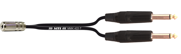 Y-Cable, Mini- Klinkenbu. 3p./ 2x Klinke 3p.