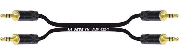MTI Twinline, 2x Mini-Klinke 3p./ 2x Mini-Klinke 3p gold