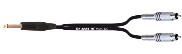 Y-Cable, Klinke 2p./ 2x Cinch