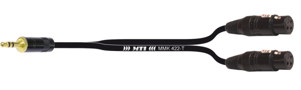 Breakout-Cable, Mini-Kl. 3p./2x XLR-fem.