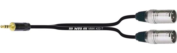 Breakout-Cable, Mini-Kl. 3p./2x XLR-male