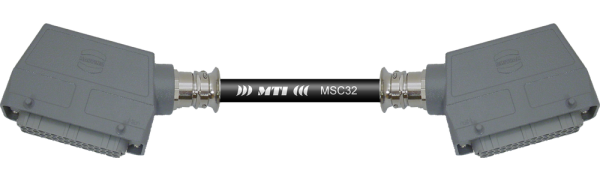 Multicore-Kabel HAN108 fem./fem. seitl., 32Ch.