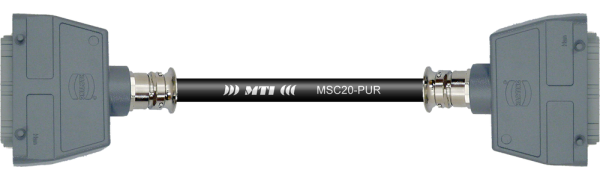 Multicore-Kabel HAN64 fem./fem., 20Ch., PUR