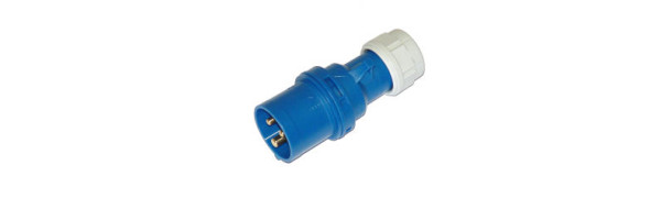MTI-CEE-Kabelstecker 3p., 16 Ampere, blau