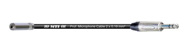 MTI Digital Audio-Adapter, Neutrik Mini-Kl.-Bu. 3p./Klinke 3p., 0,2 m