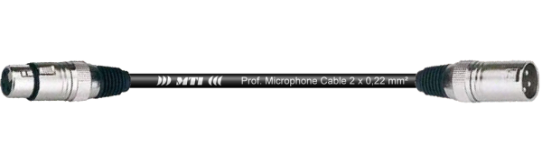 MTI Digital Audio-Adapter, XLR-fem./male 3p., 0,2 m