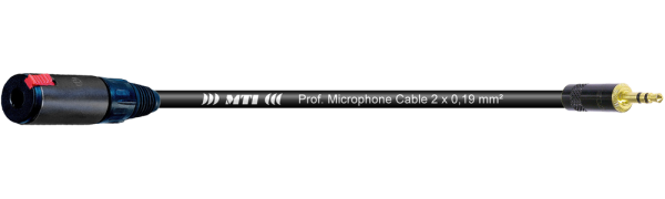 MTI Digital Audio-Adapter, Kl.-Bu.sw./Mini-Kl.3p.sw.Goldkontakt, 0,2 m