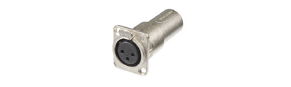 Neutrik Adapter, XLR 3p. Einb.-Buchse-Stecker, D-Serie