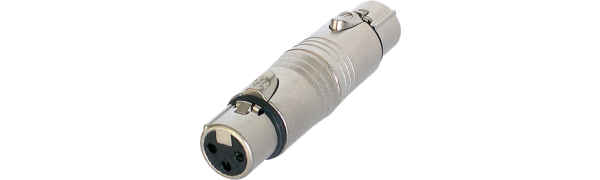 Neutrik Adapter, XLR 3p. Buchse-XLR 3p. Buchse