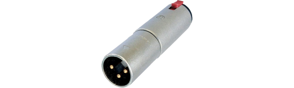 Neutrik Adapter, XLR 3p. Stecker-Klinkenbuchse