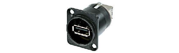 Neutrik USB-Einbau-Durchgangsverbinder,D-Serie,SW