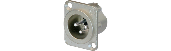 Neutrik XLR3-p.,Einbaustecker, D-Serie