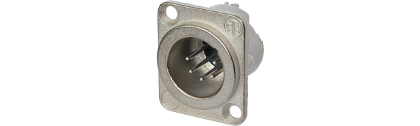 Neutrik XLR-5p.,Einbaustecker, D-Serie