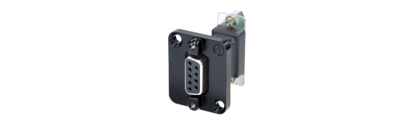 Neutrik 9pol. Sub-D fem./fem. Adapter, Schwarz