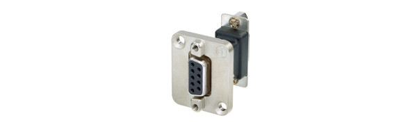 Neutrik 9pol. Sub-D fem./fem. Adapter, Schwarz