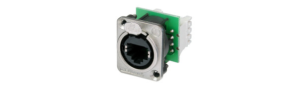Neutrik RJ45-CAT5, Einbbu.,Ethercon,Schneidklemm,D-Serie