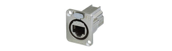 Neutrik RJ45-CAT6A, Durchgangs-Einb.-Bu., Ethercon, D-Serie