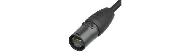 Neutrik RJ45 Kabelstecker-Chassis, nachträgl. Montage, IP65, schwarz