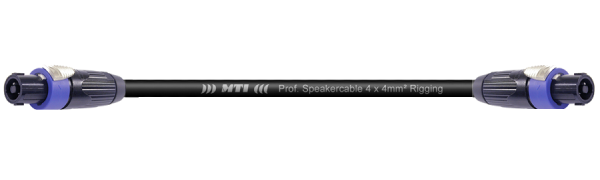 MTI Speakercore, 4x 4mm², Rigging, Speakon 4pol., Metall, schwarz