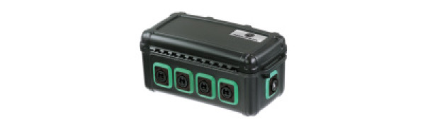 Neutrik opticalCON QUAD Breakout Box, single mode APC, grün