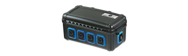 Neutrik opticalCON QUAD Breakout Box, single mode PC, blau