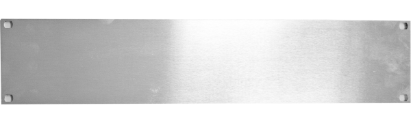 19'' Alu-Blindplatte, 2 HE natur