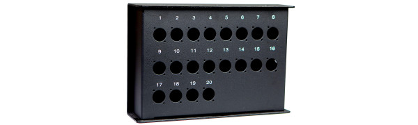 MTI Metall-Stagebox, 20 Bohrungen, Neutrik D-Serie 