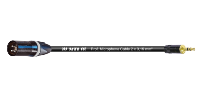 MTI Digital Micro-Cable, XLR-male 3p./Mini-Kl. 3p., schwarz, 1,0 m