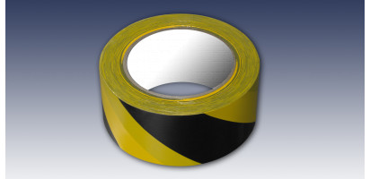 PVC-Warnband-GE/SW - 50 mm x 33 m