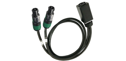 MTI Speakon-Adapter, 8p./2x 4p., 1,0 m