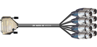 MTI First Class Analog-Loom, D-Sub-male 25p./XLR-fem. 3p., 8Ch.