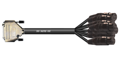 MTI Digital-Loom, D-Sub-male 25p./XLR-fem., APO