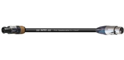 MTI Speakercable, 2x 1,5 mm², Neutrik Speakon/XLR-fem.