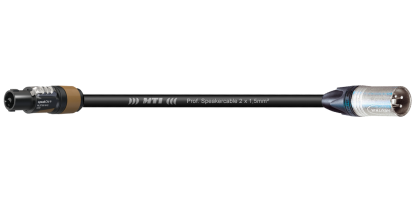 MTI Speakercable, 2x 1,5 mm², Neutrik Speakon/XLR-male