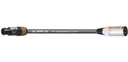 MTI Speakercable, 2x2,5mm², Speakon/XLR-male