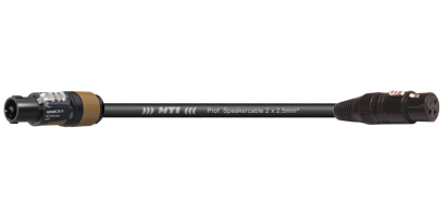MTI Speakercable, 2x 2,5 mm², Speakon/XLR-fem.