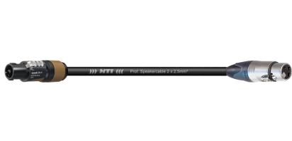 MTI Speakercable, 2x 2,5 mm², Neutrik Speakon/XLR-fem.