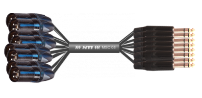 MTI Analog-Loom, XLR-male/Klinke 3p., 8Ch.