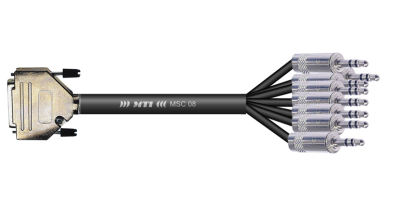 MTI Analog-Loom, D-Sub 25p. male/8x Mini-Klinke 3p.