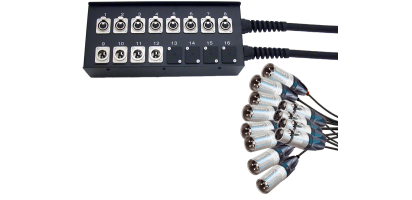 MUKOSYS, 8 In / 4 Out, Neutrik XLR-fem./male 3p.,AES/EBU, 15,0 m