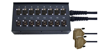 MUKOSYS, 8 In / 8 Out, Neutrik XLR, 2x Sub-D25p. AES/EBU 1,0 m