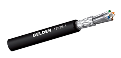 MTI/Belden Prof. 4x CAT6E-Multicore, AWG24/7, schwarz