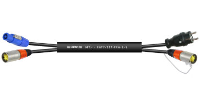 MTI CAT7 Ethercon/Schuko-St. Gummi/PowerCon NAC3FCA 3x 1,5 mm², 7,5 m