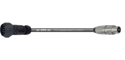 MTI Speakercore, 8x4,0 mm², PACOM 8p.male m.Ü./NLT8FX, 3,0 m