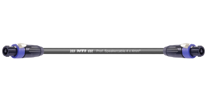 MTI Speakercore, 4x 4mm², Speakon, Metall 4pol., 10,0 m